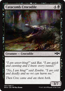 Catacomb Crocodile (Ravnica Allegiance) Light Play