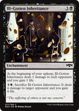 Ill-Gotten Inheritance (Ravnica Allegiance) Light Play