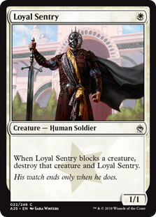 Loyal Sentry (Masters 25) Light Play
