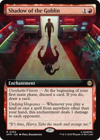 Shadow of the Goblin (Extended Art) (Marvel's Spider-Man) Light Play Foil