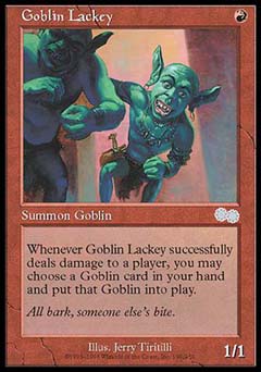 Goblin Lackey (Urza's Saga) Light Play