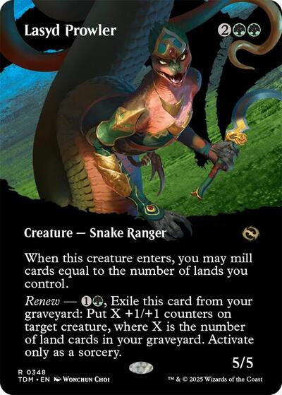 Lasyd Prowler (Borderless) (Tarkir: Dragonstorm) Light Play