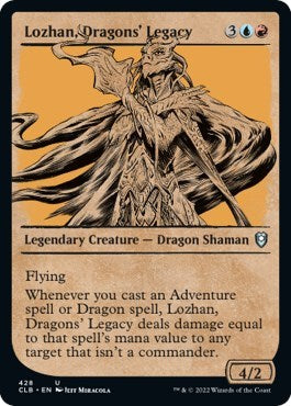 Lozhan, Dragons' Legacy (Showcase) (Commander Legends: Battle for Baldur's Gate) Light Play Foil