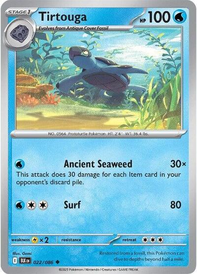 Tirtouga (SV: Black Bolt) Light Play