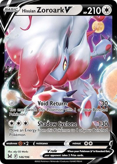 Hisuian Zoroark V (SWSH11: Lost Origin) Light Play Holofoil