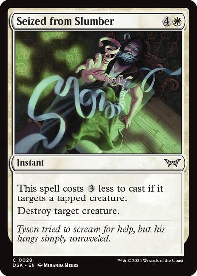 Seized from Slumber (Duskmourn: House of Horror) Light Play