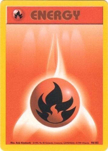 Fire Energy (Base Set) Heavy Play