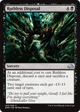 Ruthless Disposal (Eldritch Moon) Light Play Foil