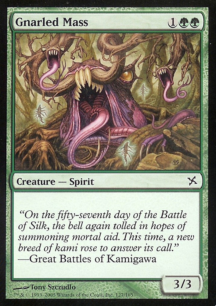 Gnarled Mass (Betrayers of Kamigawa) Light Play