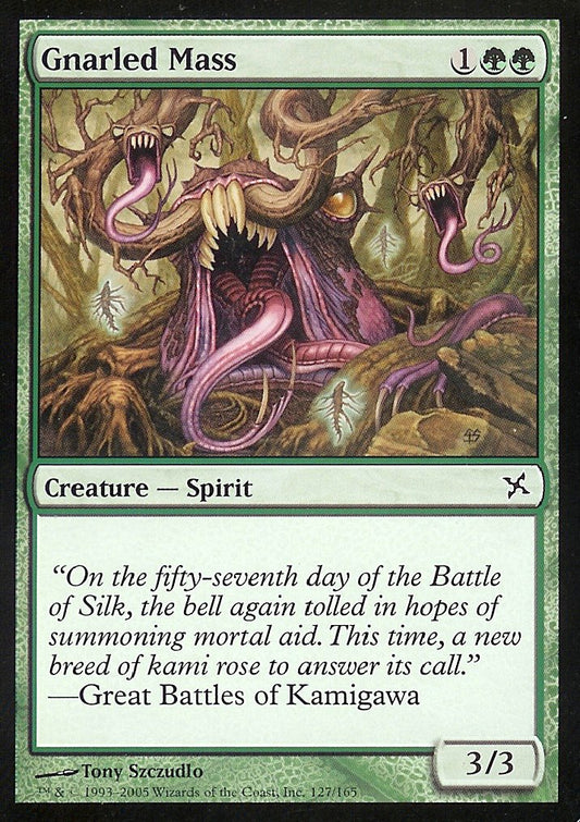 Gnarled Mass (Betrayers of Kamigawa) Light Play