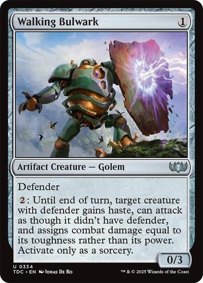Walking Bulwark (Commander: Tarkir: Dragonstorm) Light Play