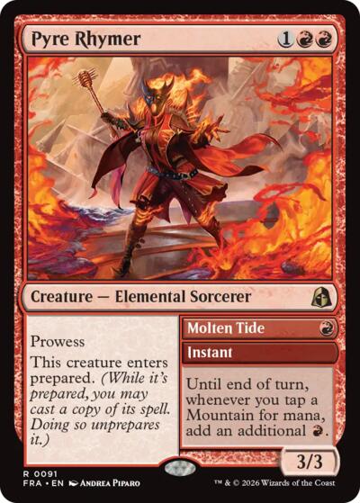 Pyre Rhymer (Reality Fracture) Light Play Foil