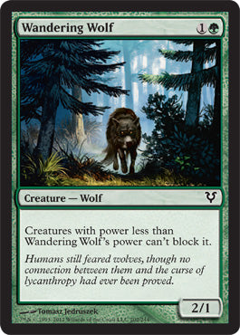 Wandering Wolf (Avacyn Restored) Light Play