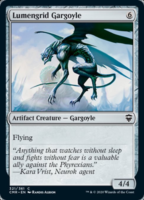 Lumengrid Gargoyle (Commander Legends) Light Play Foil