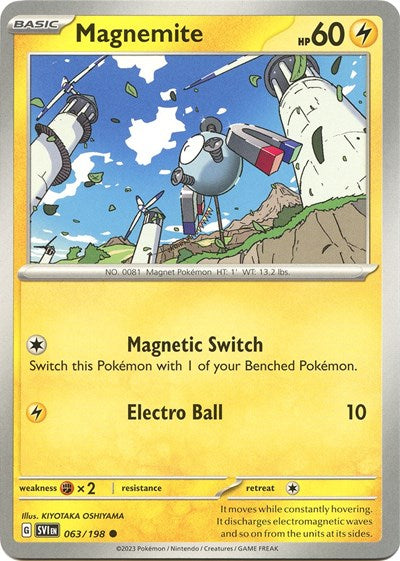 Magnemite (Scarlet and Violet: Base Set) Light Play Reverse Holofoil