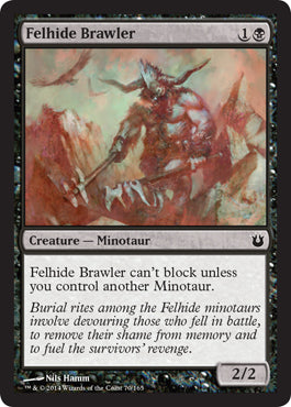 Felhide Brawler (Born of the Gods) Light Play Foil