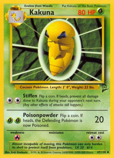 Kakuna (Base Set 2) Damaged / Poor