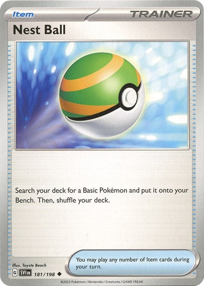 Nest Ball - 181 (Scarlet and Violet: Base Set) Light Play Reverse Holofoil
