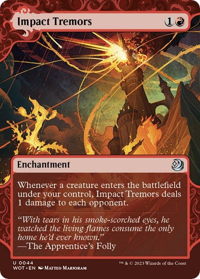 Impact Tremors (Wilds of Eldraine: Enchanting Tales) Light Play