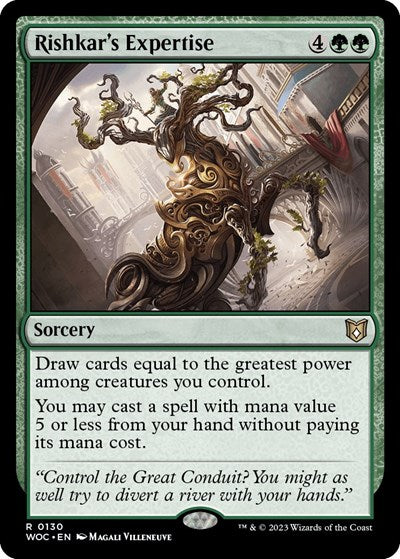 Rishkar's Expertise (Commander: Wilds of Eldraine) Light Play