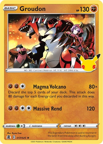 Groudon (Celebrations) Medium Play Holofoil