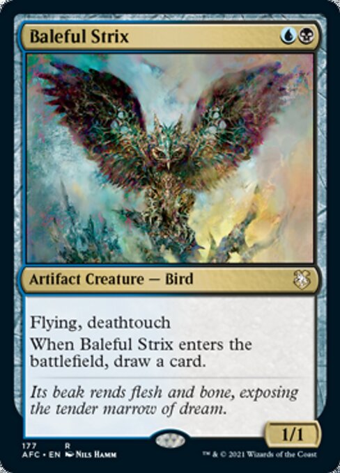 Baleful Strix (Commander 2021 Forgotten Realms) Light Play