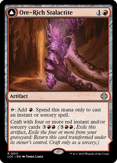 Ore-Rich Stalactite (Commander: The Lost Caverns of Ixalan) Light Play