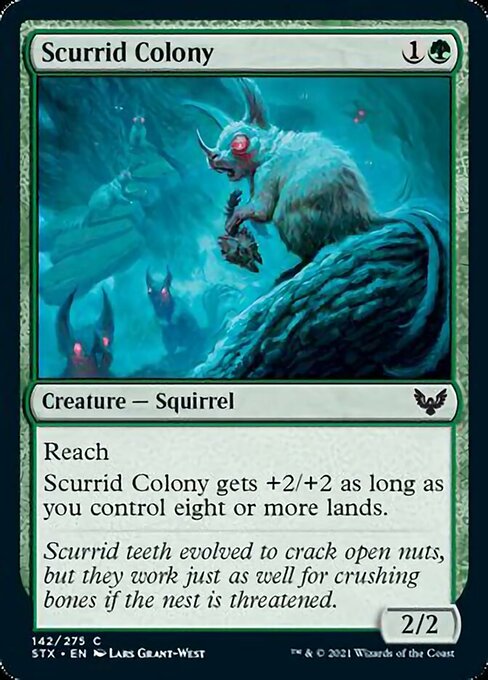 Scurrid Colony (Strixhaven) Light Play