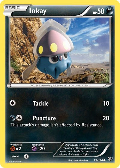 Inkay (75) (XY Base Set) Medium Play