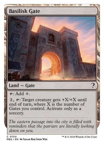 Basilisk Gate (White Border) (Mystery Booster 2) Light Play