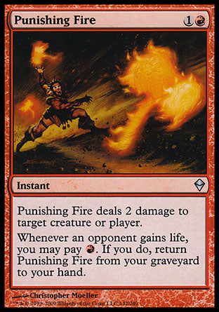 Punishing Fire (Zendikar) Heavy Play