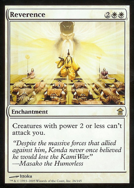 Reverence (Saviors of Kamigawa) Light Play
