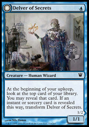 Delver of Secrets (Insectile Aberration) (Innistrad) Damaged / Poor