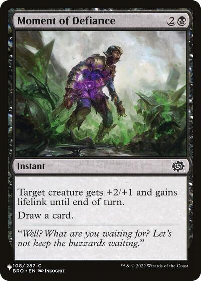 Moment of Defiance (The List) Light Play