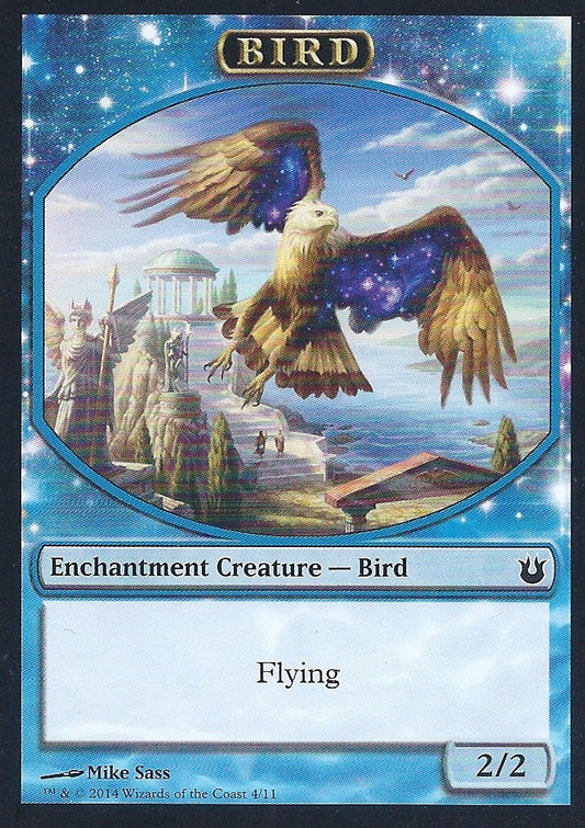 Blue Bird Token (Born of the Gods) Light Play