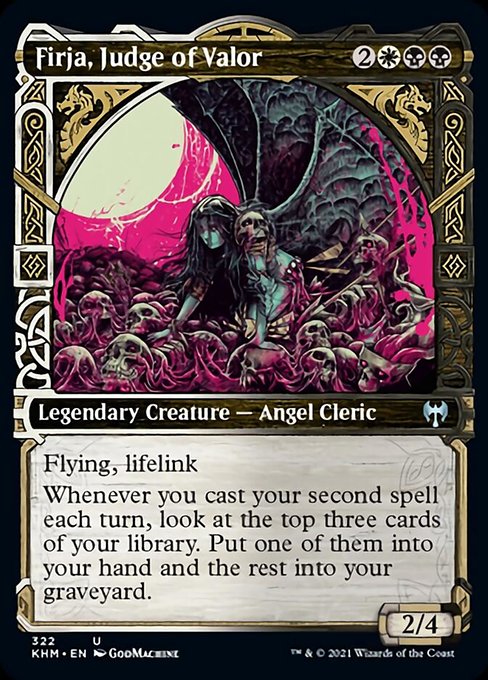 Firja, Judge of Valor (Showcase) (Kaldheim) Light Play