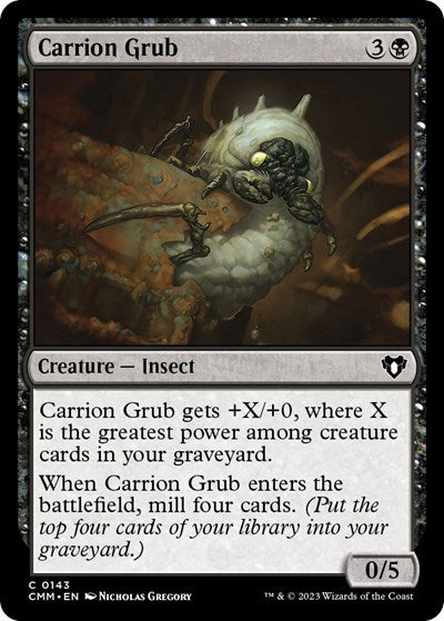 Carrion Grub (Commander Masters) Light Play