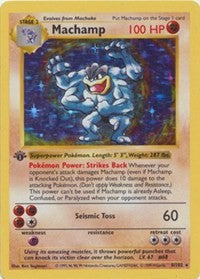 Machamp - 8/102 (Base Set Shadowless) (Deck Exclusives) Damaged / Poor Holofoil 1st Edition