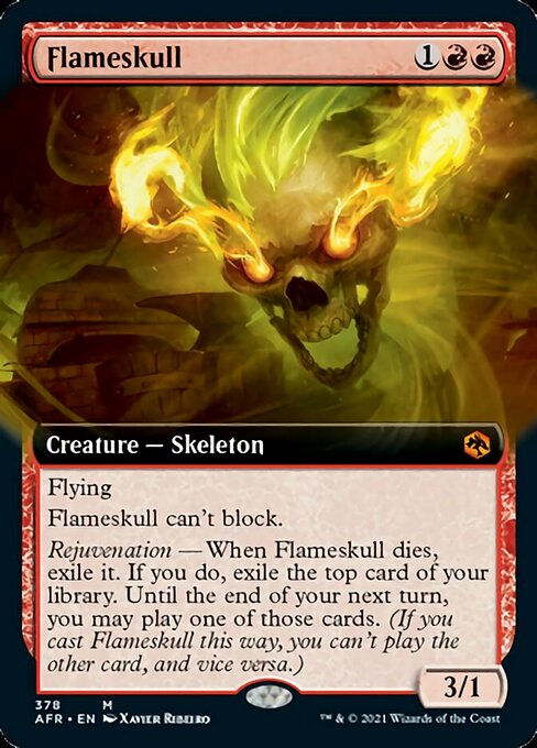 Flameskull (Extended Art) (Adventures in the Forgotten Realms) Light Play