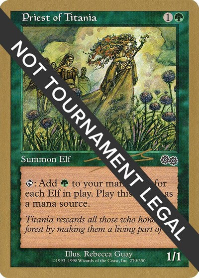 Priest of Titania - 2000 Nicolas Labarre (USG) (World Championship Decks) Medium Play