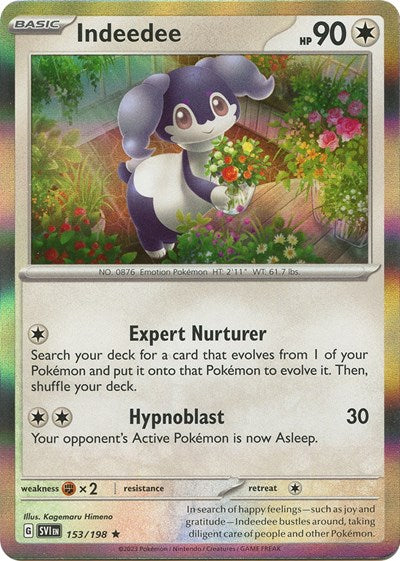 Indeedee (Scarlet and Violet: Base Set) Light Play Reverse Holofoil