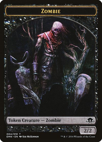 Zombie Token (004) (Eldritch Moon) Light Play