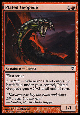 Plated Geopede (Zendikar) Near Mint