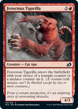 Ferocious Tigorilla (Ikoria: Lair of Behemoths) Light Play Foil