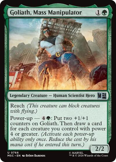 Goliath, Mass Manipulator (Commander: Marvel Super Heroes) Light Play