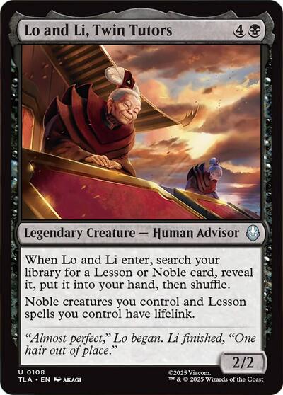 Lo and Li, Twin Tutors (Avatar: The Last Airbender) Light Play Foil