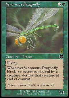 Venomous Dragonfly (Mercadian Masques) Heavy Play