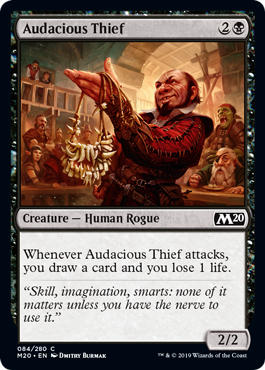 Audacious Thief (Magic 2020 Core Set) Light Play