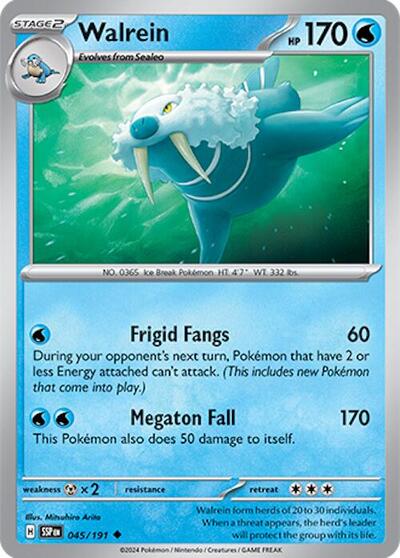 Walrein (SV08: Surging Sparks) Light Play Reverse Holofoil
