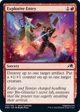 Explosive Entry (Kamigawa: Neon Dynasty) Light Play